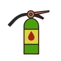 AI generated Icon fire extinguisher png