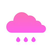 ai gegenereerd roze Purper wolk png