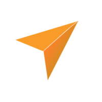 AI generated paper airplane icon png