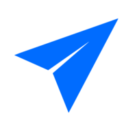 AI generated paper airplane icon png