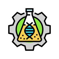 biotechnology lab cryptogenetics color icon vector illustration