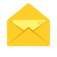 amarelo dinheiro envelope png