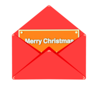 vermelho Natal envelope png