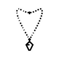 pendant jewelry fashion line icon vector illustration