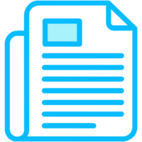 AI generated document paper icon png