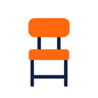 AI generated decorative chair icon png