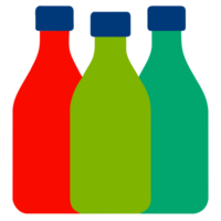 AI generated Water bottle icon png