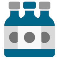 AI generated Water bottle icon png