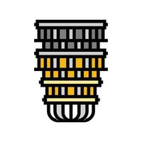 computer quantum technology color icon vector illustration