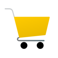 AI generated Cartoon cart icon png