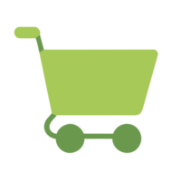 AI generated Cartoon cart icon png