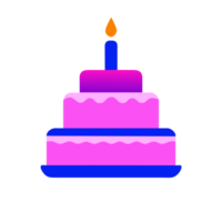 ai généré anniversaire gâteau illustration png