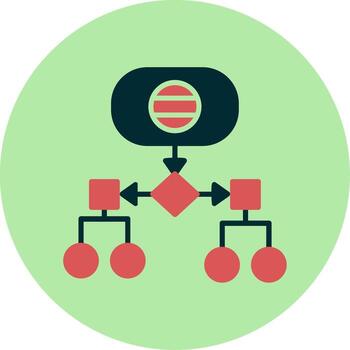 icono de vector de jerarquía