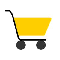 AI generated Cartoon cart icon png