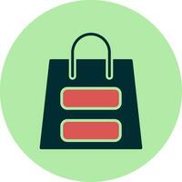 icono de vector de bolsa de compras