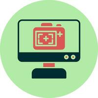 Monitor Screen Vector Icon