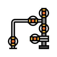 wellhead oil industry color icon vector illustration