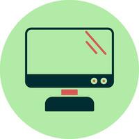 icono de vector de pantalla de monitor