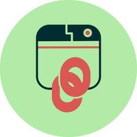 Backlink Vector Icon