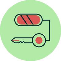 Composite Key Vector Icon