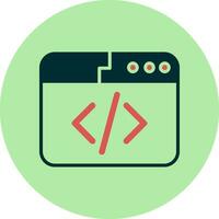 icono de vector de codificación