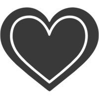 AI generated Valentine heart icon png