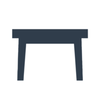 AI generated interior table icon png