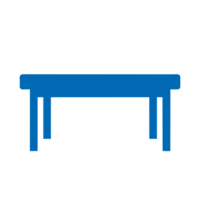 AI generated interior table icon png