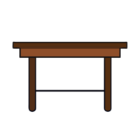 AI generated interior table icon png