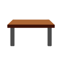 AI generated interior table icon png