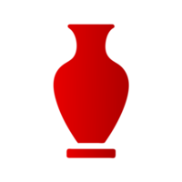 AI generated antique vase icon png