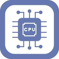 icono de vector de cpu