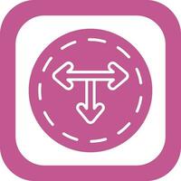 T Junction Vector Icon
