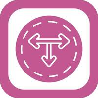 T Junction Vector Icon