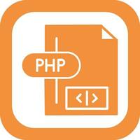 icono de vector de php