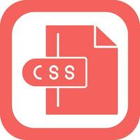 icono de vector de archivo css