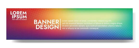 Abstract banner colorful with a unique wavy design. It is ideal for creating eye catching headers, promotional banners, and graphic elements with a modern and dynamic look. vector