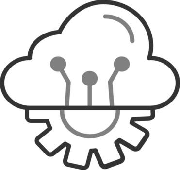 Cloud Computing Vector Icon