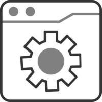 icono de vector de configuración web