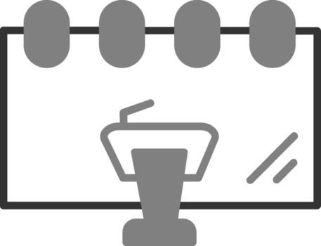 icono de vector de presentación