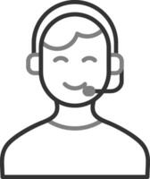 Customer Service Agent  Vector Icon