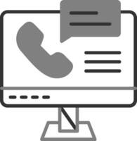 icono de vector de centro de llamadas