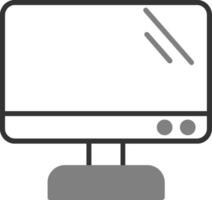 icono de vector de pantalla de monitor