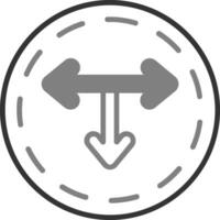 T Junction Vector Icon