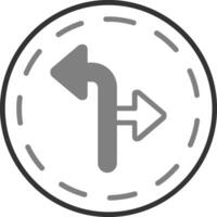 Turn Direction Vector Icon