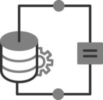 icono de vector de integración de datos