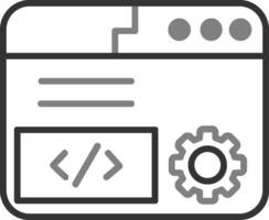 icono de vector de codificación