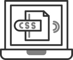 icono de vector de css