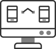 icono de vector de transferencia de datos