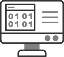 Binary Code Vector Icon